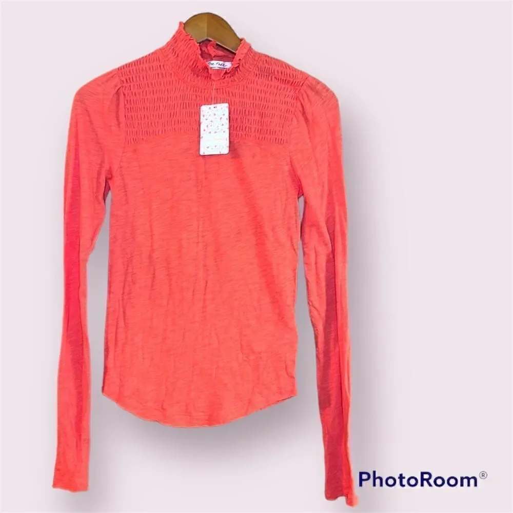 WE THE FREE I FREE PEOPLE  Smocked Turtleneck *NWT*